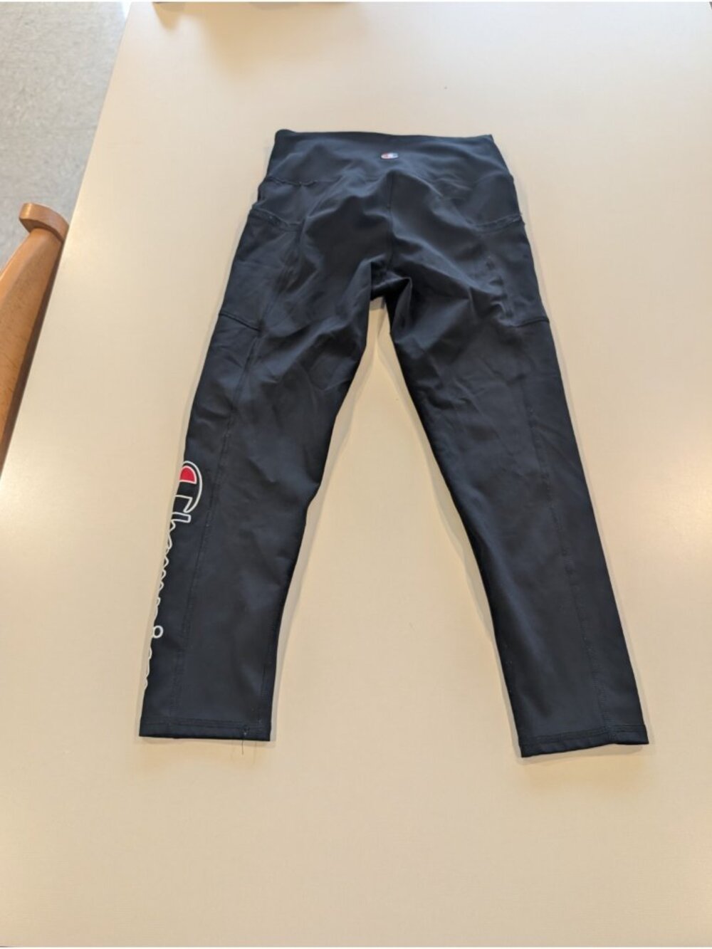 Champion Set Authentic Athleticwear Compression Stretchy Top Bottom S Black - Picture 10 of 14